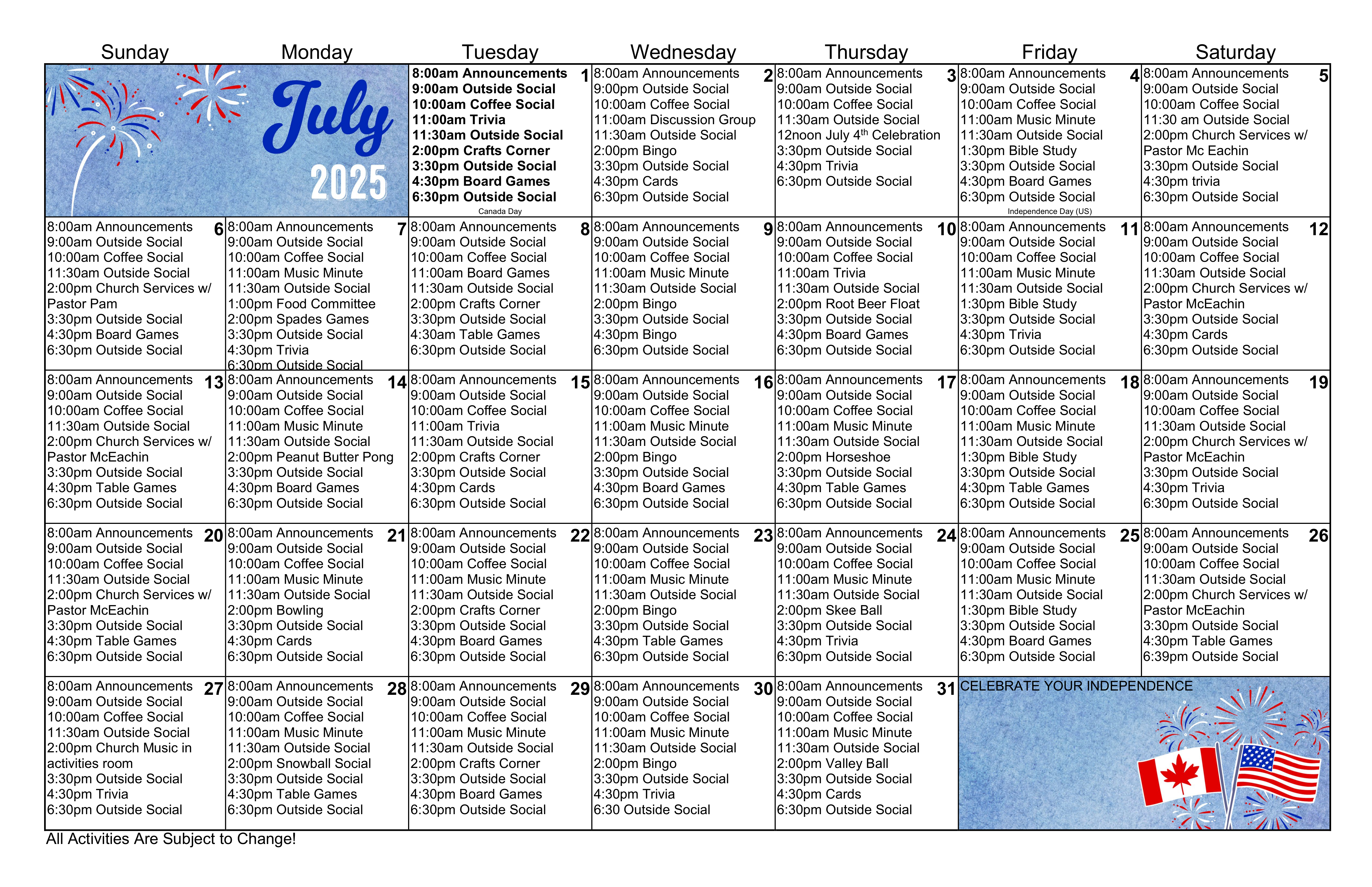 calendar